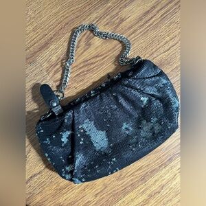 Black sequin bag